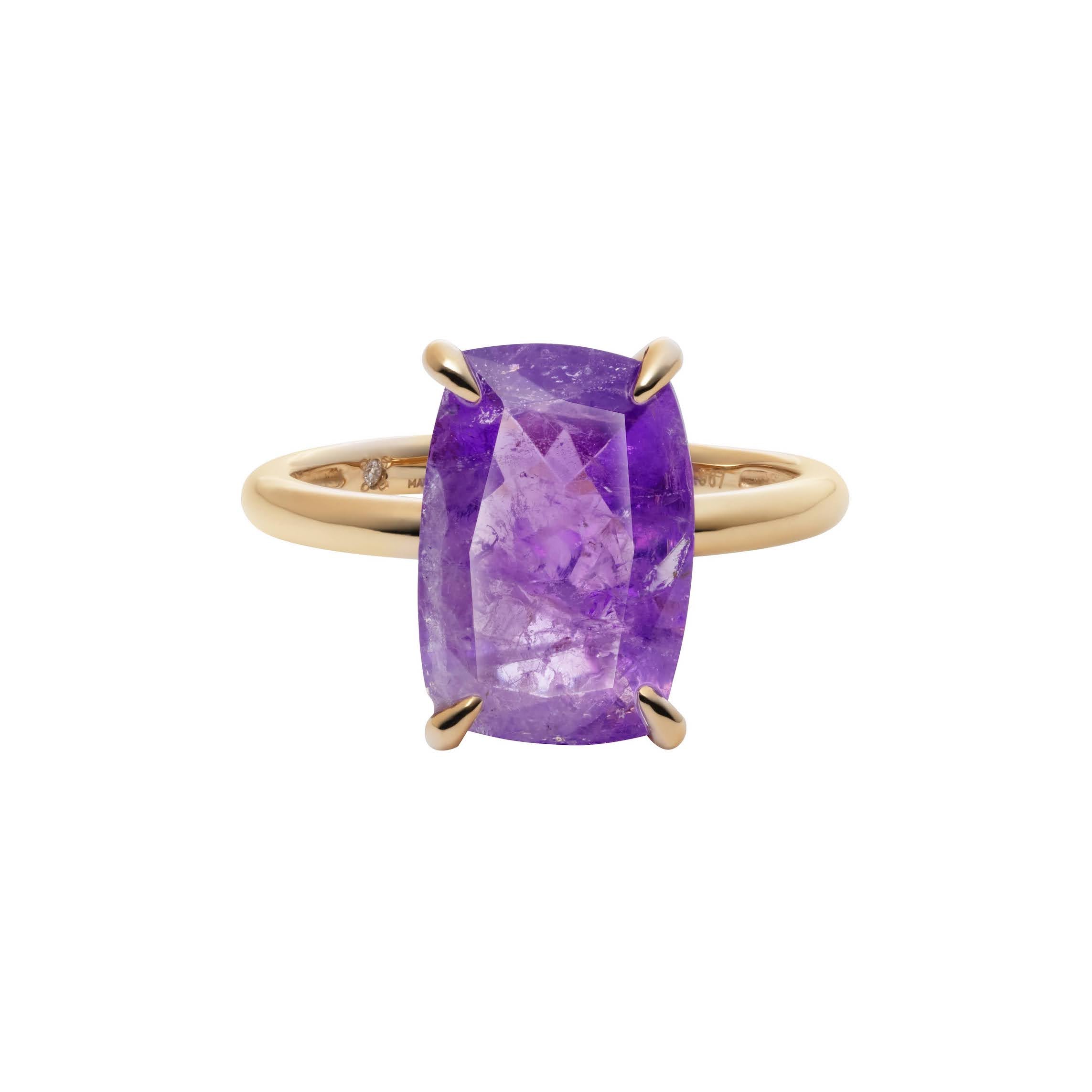 Square Eleganceハックマナイト18Kリング – MARIE de B